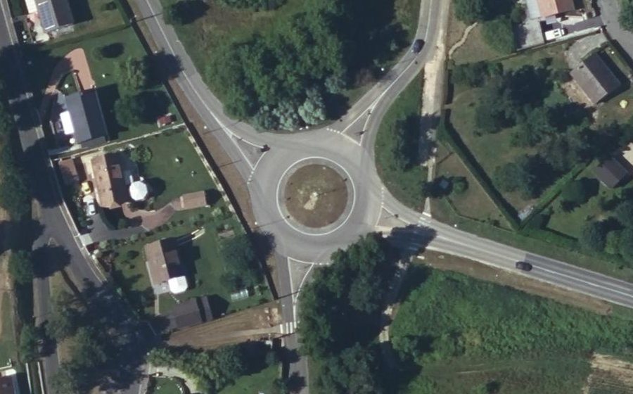 Vue aérienne du Route d'Elbeuf