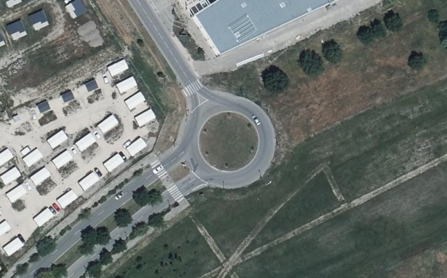 Vue aérienne du Rond-Point Bellevue