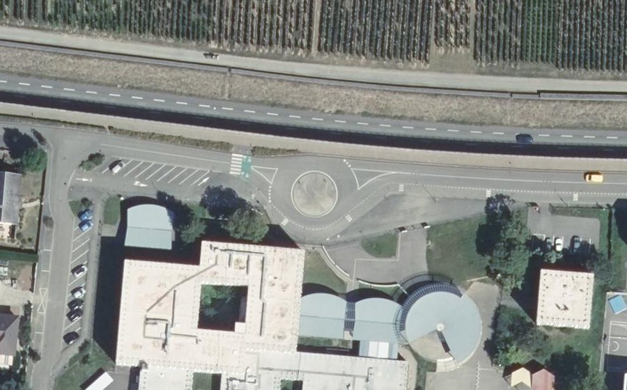 Vue aérienne du Rond-Point