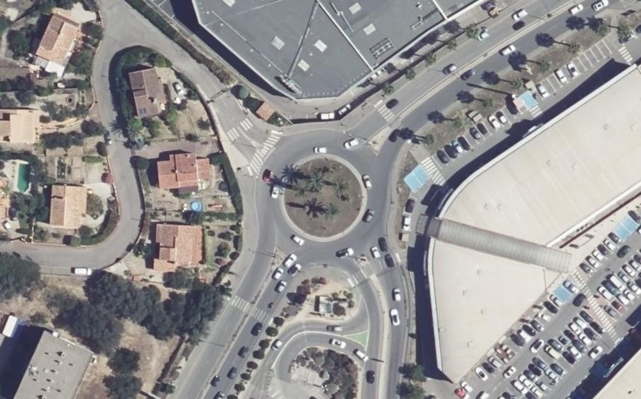 Vue aérienne du Rond-Point Lallouette