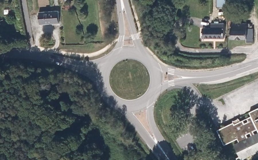 Vue aérienne du Giratoire de Lenones
