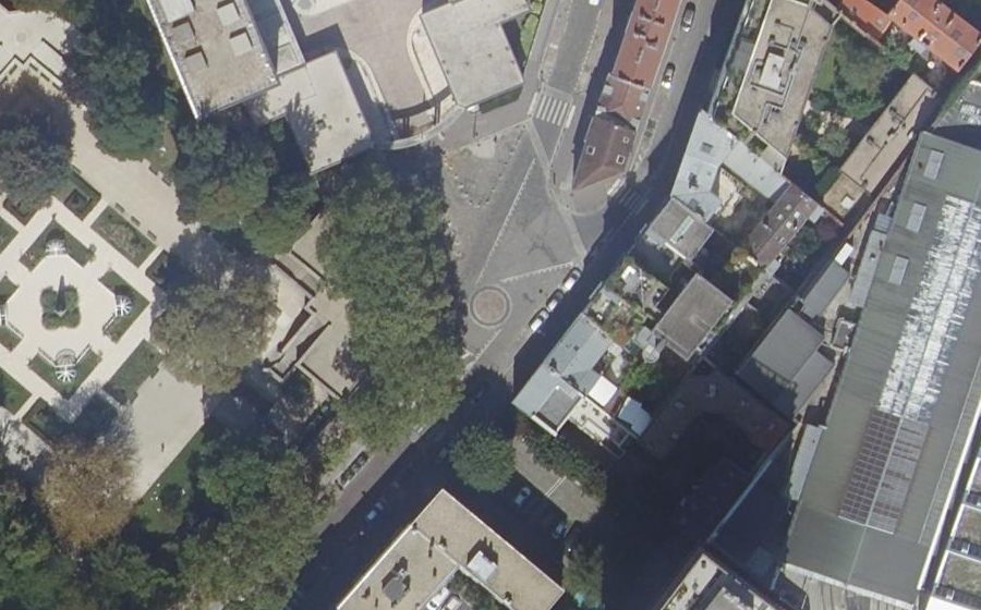 Vue aérienne du Rue de Croulebarbe