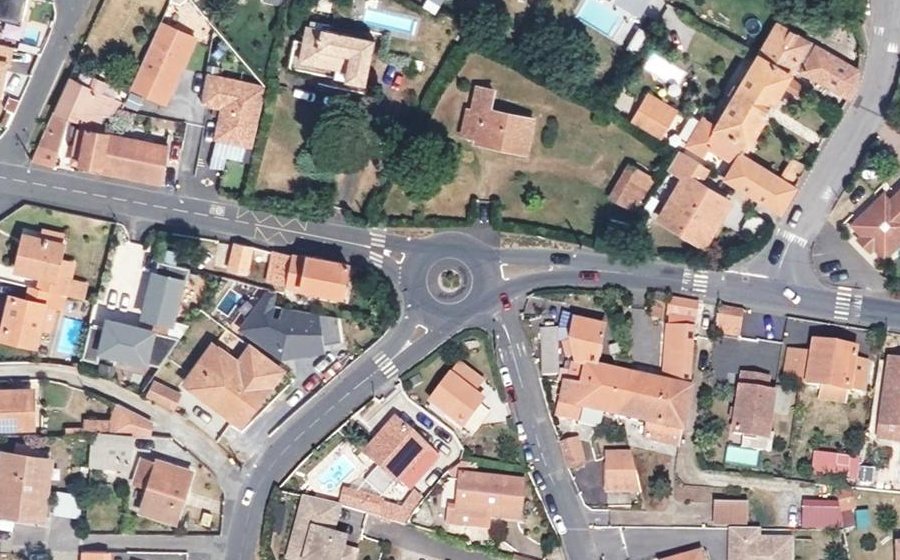 Vue aérienne du Rond-Point de la Gargale
