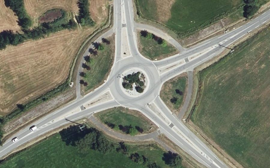 Vue aérienne du Rond-point anonyme n°30001502