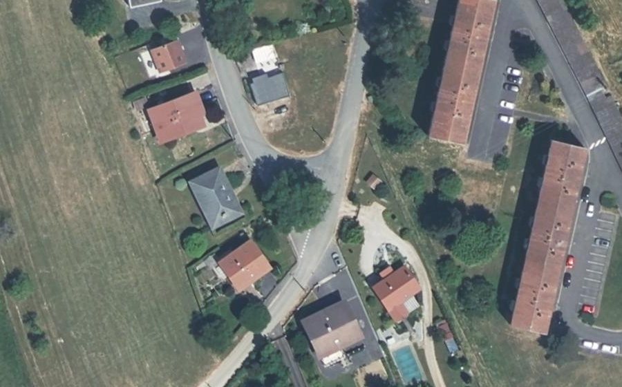 Vue aérienne du Rue Jean Moulin