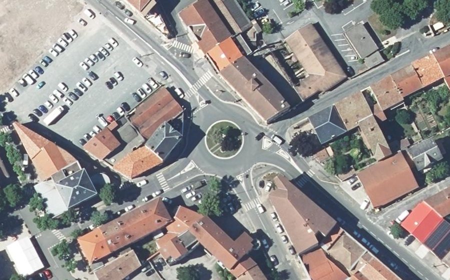 Vue aérienne du Rond-point anonyme n°30007982