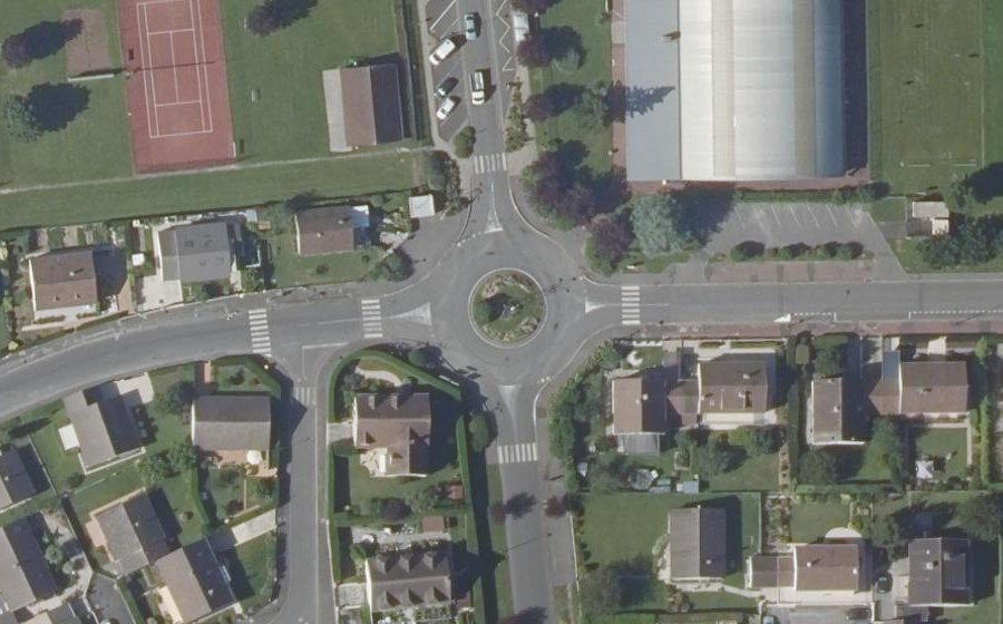 Vue aérienne du Rond-point anonyme n°30009276