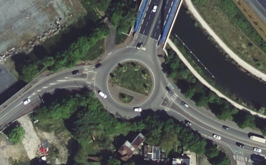 Vue aérienne du Rond-Point de Wassegnies