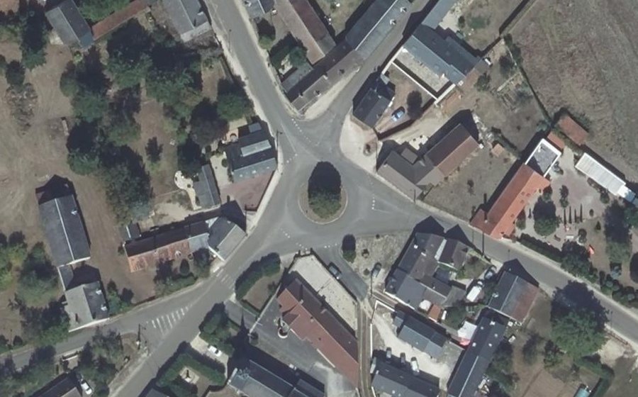 Vue aérienne du Place de l'Église