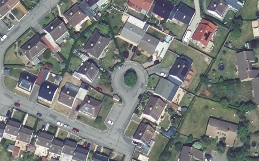 Vue aérienne du Rue des Pinsons