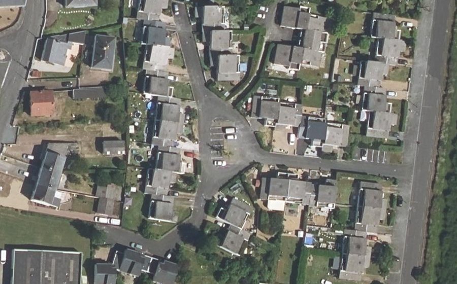 Vue aérienne du Rue Vercingétorix
