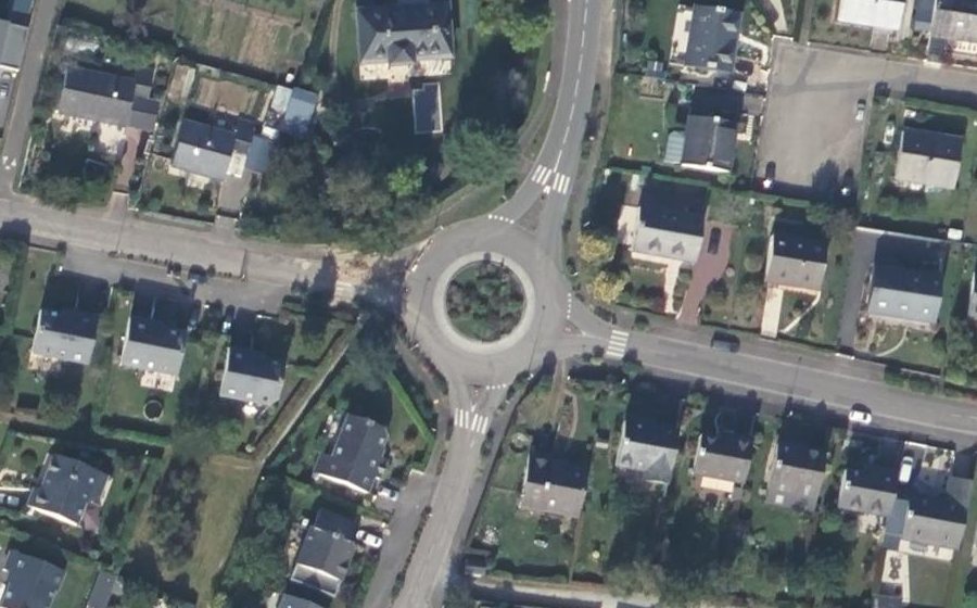 Vue aérienne du Rond-Point de Laillé