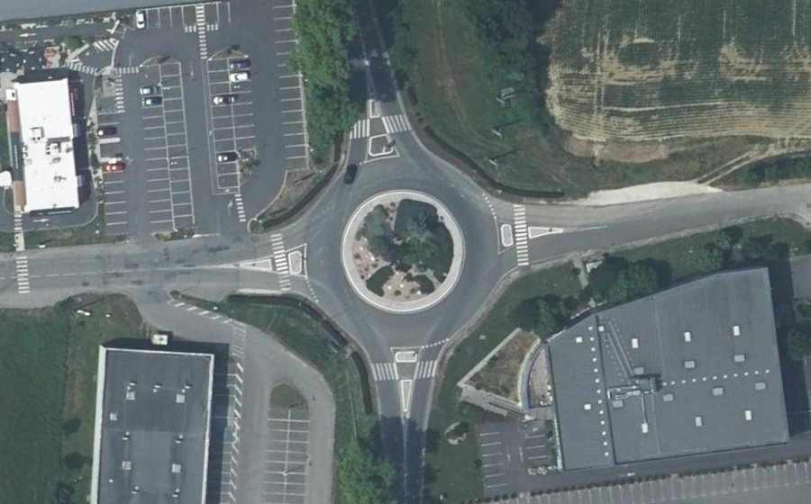 Vue aérienne du Rond-Point de la Biodiversité