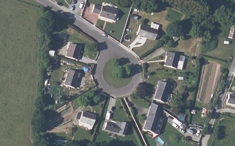 Vue aérienne du Rond-point anonyme n°301004130