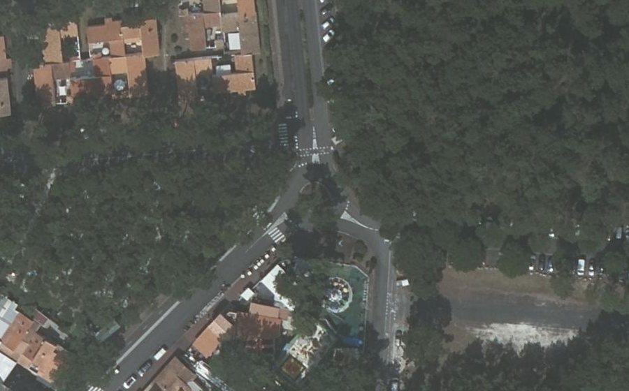 Vue aérienne du Rond-Point du Port