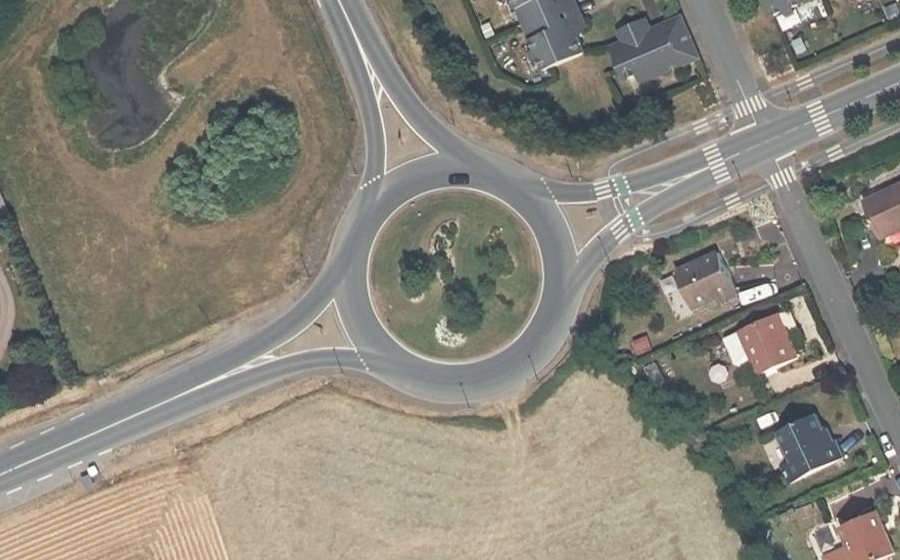 Vue aérienne du Rond-Point de Buk