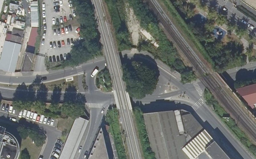 Vue aérienne du Rue de la République