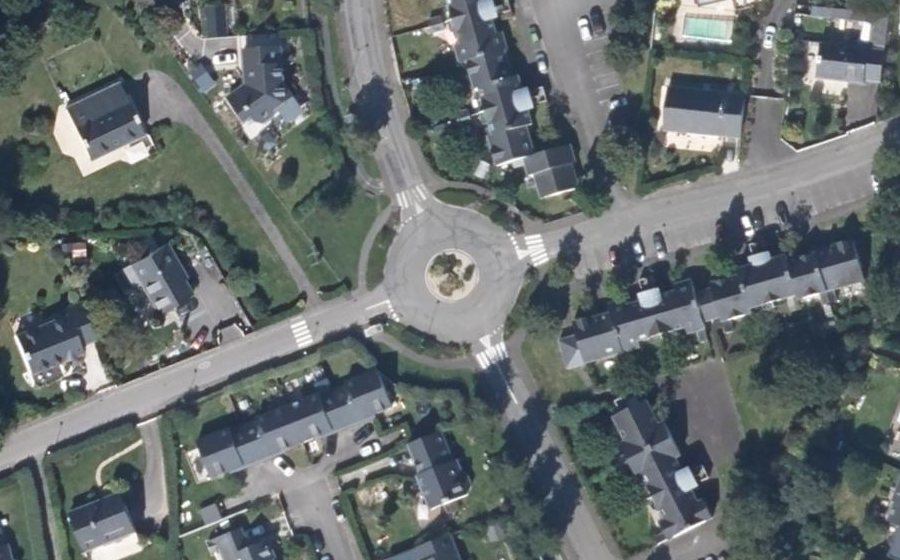 Vue aérienne du Giratoire de Coët Bihan