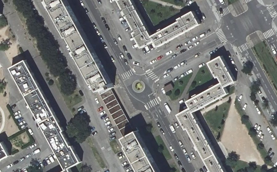 Vue aérienne du Rue du Professeur Tavernier