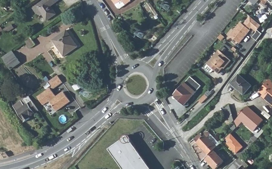 Vue aérienne du Rond-Point Jules Vallès
