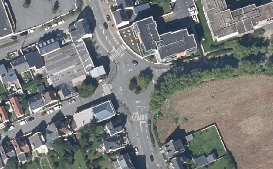 Vue aérienne du Rond-Point de la Légion d'Honneur
