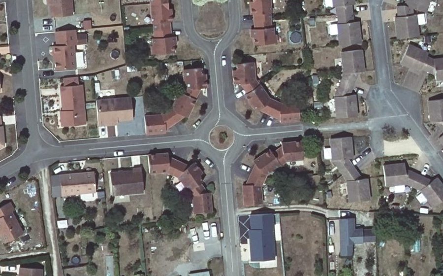 Vue aérienne du Rue de la Frilouse