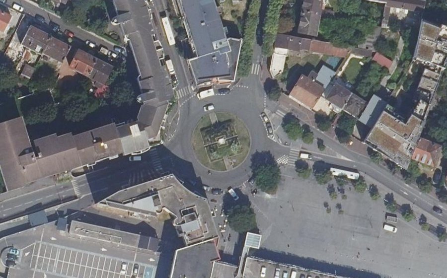 Vue aérienne du Place de la République