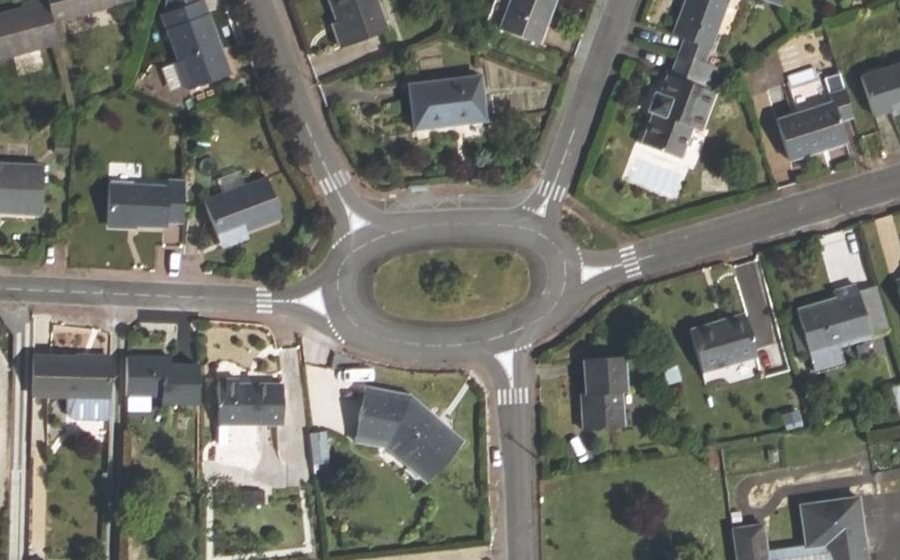 Vue aérienne du Rond-Point René Bricheteau