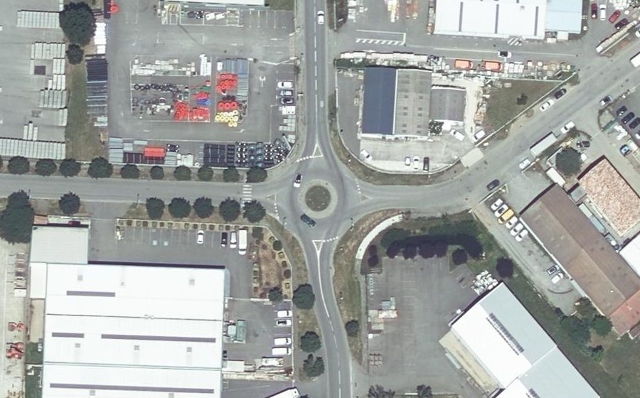 Vue aérienne du Rond-Point de Neptune