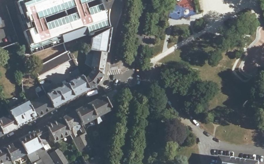 Vue aérienne du Avenue des Promenades