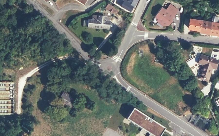 Vue aérienne du Carrefour de Boncelin