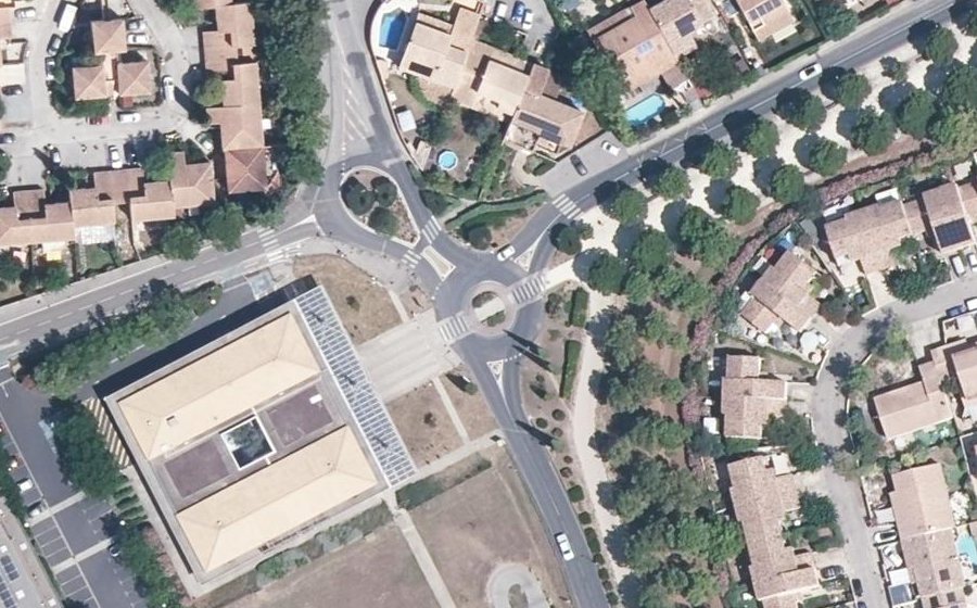 Vue aérienne du Rond-Point Centenaire de Verdun