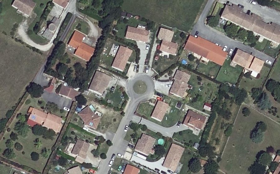 Vue aérienne du Rue du Pastel