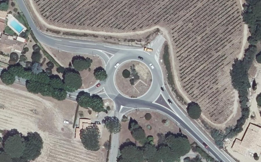 Vue aérienne du Rond-Point Frédéric Mistral