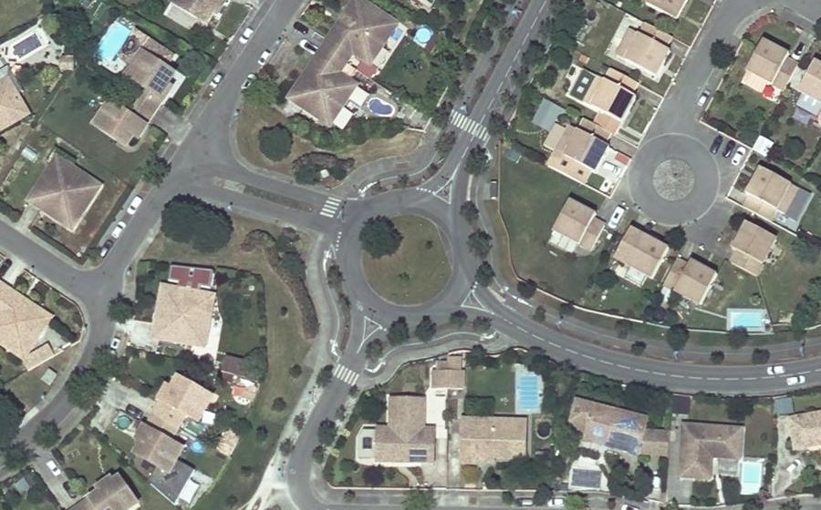 Vue aérienne du Rond-Point de Vénus