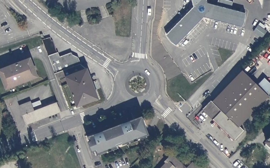 Vue aérienne du Place de Stockach