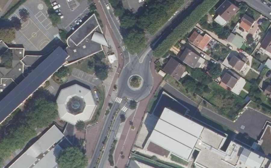 Vue aérienne du Chemin du Moulin de la Ville