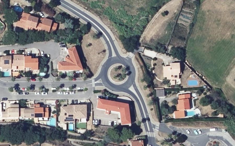 Vue aérienne du Rond-Point du Levant