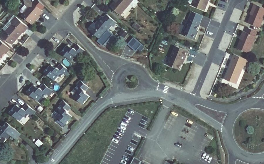 Vue aérienne du Rue de l'Europe