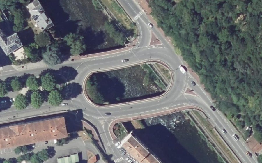 Vue aérienne du Cours Gabriel Fauré