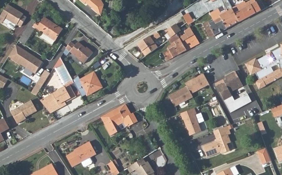 Vue aérienne du Rue de Machecoul