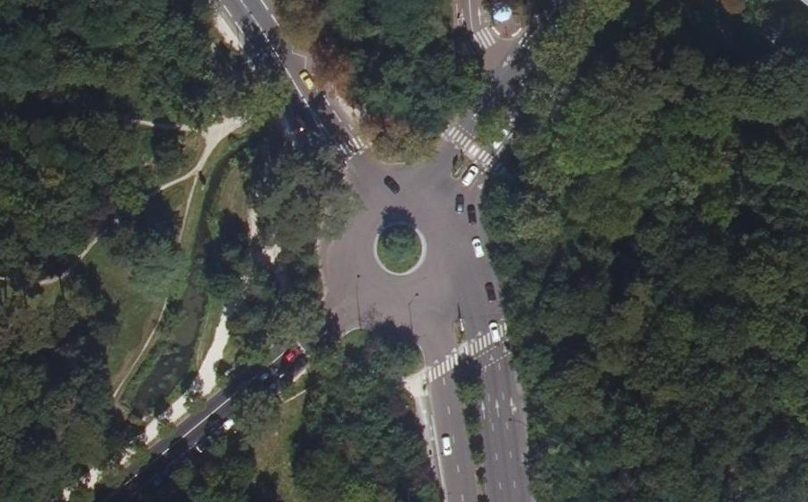 Vue aérienne du Carrefour de Beauté