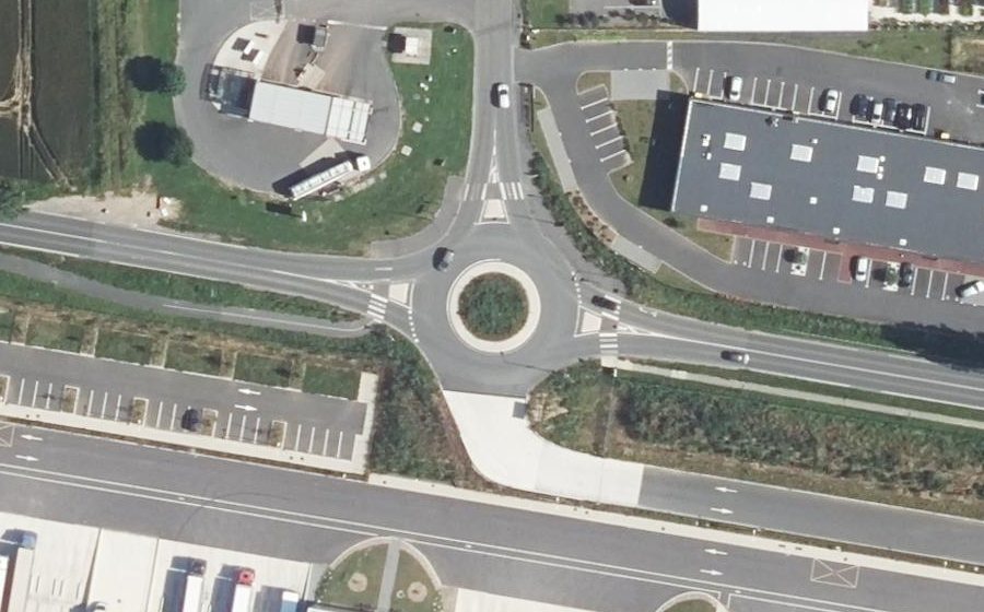 Vue aérienne du Rue de la Basse Couturelle