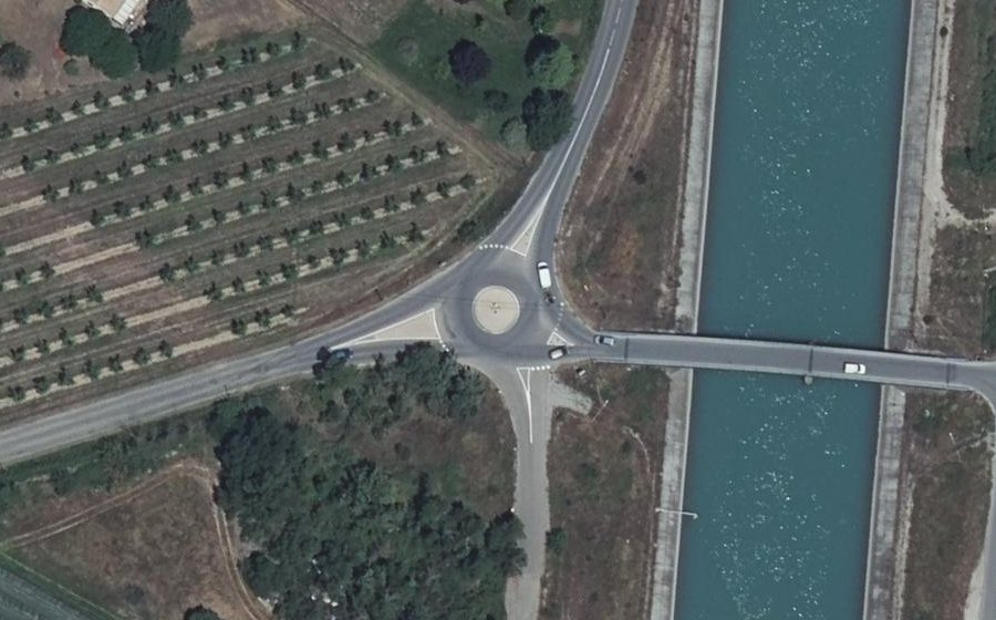 Vue aérienne du Rond-Point des Vannades