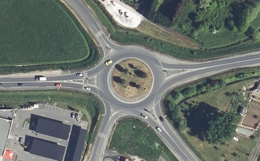 Vue aérienne du Rond-Point du Périgord
