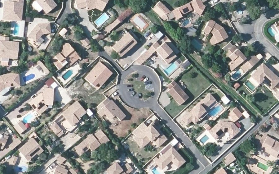 Vue aérienne du Impasse du Clos des Oliviers