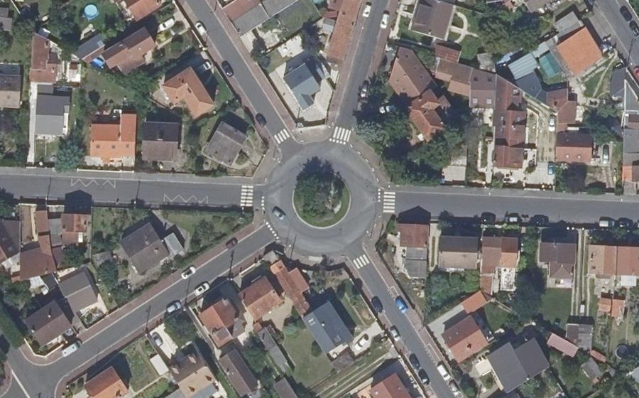 Vue aérienne du Place Lafayette