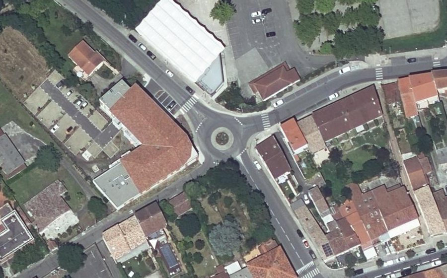 Vue aérienne du Rond-point Charles de Gaulle