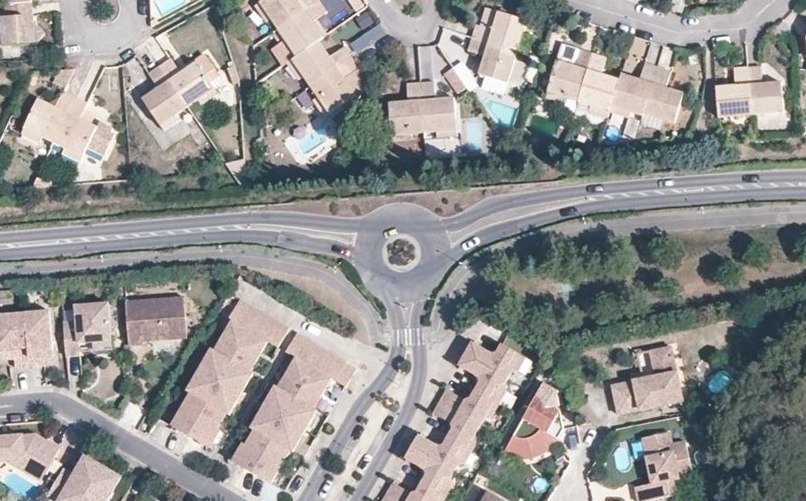Vue aérienne du Boulevard de la Liberté