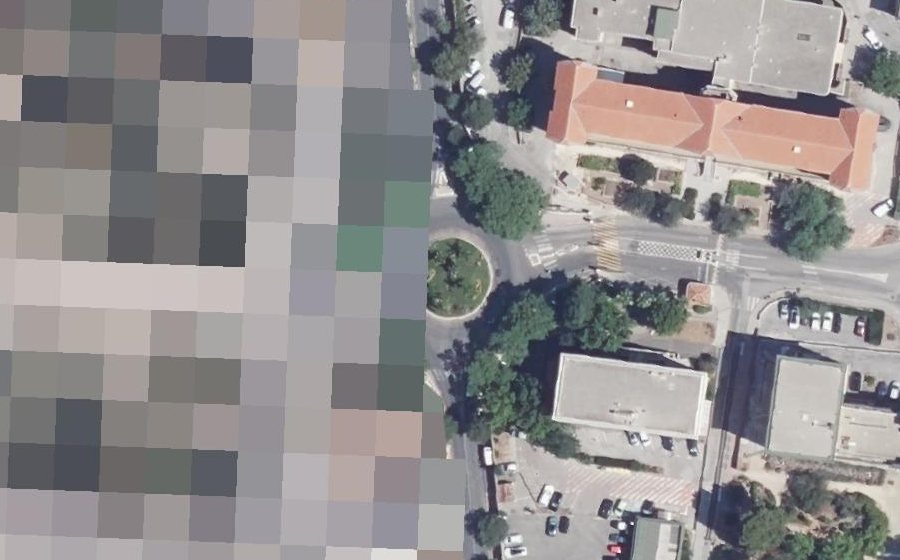 Vue aérienne du Boulevard Sainte-Anne